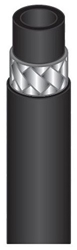 Hochdruckschlauch schwarz, DN 10, 1SN, 210 bar, per Meter