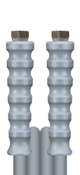 Greyflex Hochdruckschlauch grau 10 m DN 10, 3/8&amp;quot; DKR - 3/8&amp;quot; DKR Edelstahl