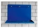 Spritzblech zu Wand-Tablar mit 6 Halter
