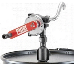 Kurbelpumpe Mod. P Kunststoff-Edelstahl, mit Auslaufbogen