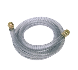 Saugschlauch transparent mit Fussventil und Filter DN 25, 4 m 1&amp;quot; AG