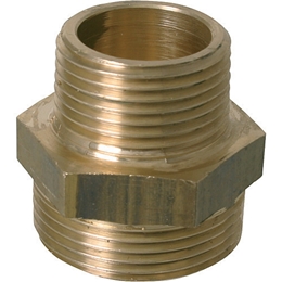 Doppelnippel reduziert 11/4&amp;quot; DN 25 flachdichtend - 1&amp;quot; DN 20 Gewindedichtend
