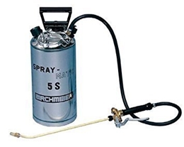 Spray-Matic 5 SI Edelstahl mit Edelstahl-Handpumpe und Pressluftanschluss