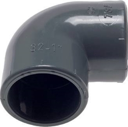 PVC-U Bogen 90&amp;#176;, 20 mm innen-&amp;#216;, PN-16
