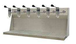 Druckoelbar Edelstahl f&amp;#252;r 5 oder 6 Druckoelbarhahnen
