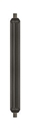 Strahlrohr ST-007 mit schwarzer umspritzter Isolierung 1500 mm