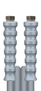Greyflex Hochdruckschlauch grau 4,5 m DN 10, 3/8" DKR - 3/8" DKR Edelstahl