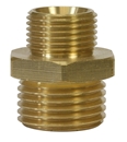 Doppelnippel reduziert 1/2"AG-3/4"AG-BSP, 60°