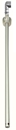 Saugrohr-Edelstahl, 90° Anschluss 3/4" IG, 28 mm Ø, 100 cm lang