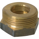 Reduziernippel 1" DN 25 flachdichtend - 3/4" DN 20 Gewindedichtend, Messing