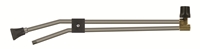Doppelstrahlrohr mit Ventil ST-53 oben und D&amp;#252;senschutz ST-10 mit Niederdruckd&amp;#252;se &amp;amp; Anschluss 1/4&amp;quot;