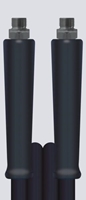 Hochdruckschlauch schwarz 15 m DN 8, 1SN, 3/8 AGR