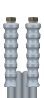 Greyflex Hochdruckschlauch grau 20 m DN 10, 3/8&amp;quot; DKR - 3/8&amp;quot; DKR Edelstahl