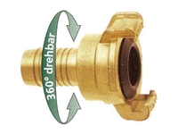 GEKA Wasserkupplung axial drehbar 19mm Schlauch Innen &amp;#216;
