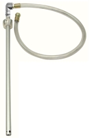 Saugrohr Edelstahl 28 mm &amp;#216;, 100 cm lang, 90&amp;#176; Winkel