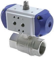 Kugelhahn 1 1/4&amp;quot; IG-IG mit pneumatischem Antrieb
