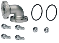 Bogen mit Flanschanschluss mit O-Ring Dichtung