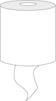 Katrin Handtuch-Rolle Classic M2 weiss, 2-lagig, mittig- und aussen-Entnahme