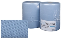 Wipex Putzpapier Blue Tech 2-lagig, blau, Recycling, Blattgr&amp;#246;sse B: 38,  L: 36 cm