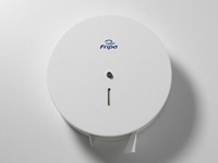 Dispenser f&amp;#252;r WC-Maxi-Rollen stahl, weiss lackiert