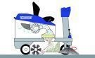 Kehrsaugmaschine Star 1-106 E, Arbeitsbreite 90 cm mit Seitenbesen, Aufsitzger&amp;#228;t