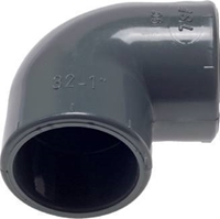 PVC-U Bogen 90&amp;#176;, 20 mm innen-&amp;#216;, PN-16