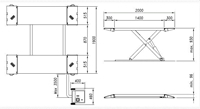 Scherenheber f&amp;#252;r den Reifenservice und Karrosserieshops Modell 1537E, 3000 Kg