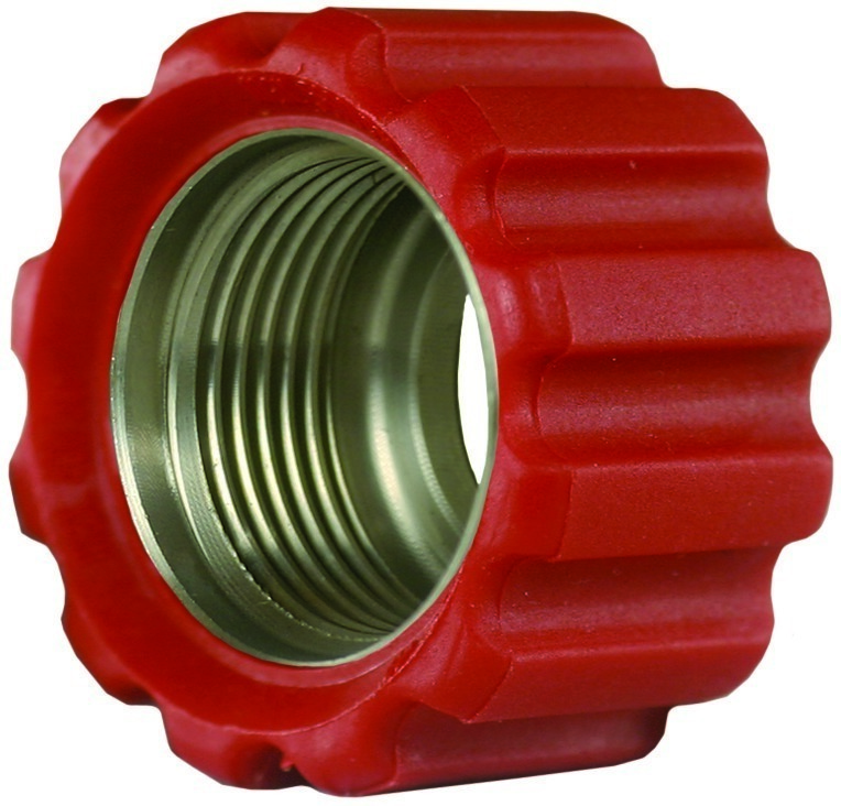 Überwurfmutter rot für Waschgerätepressnippel M22 IG, Ø = 16,4 mm