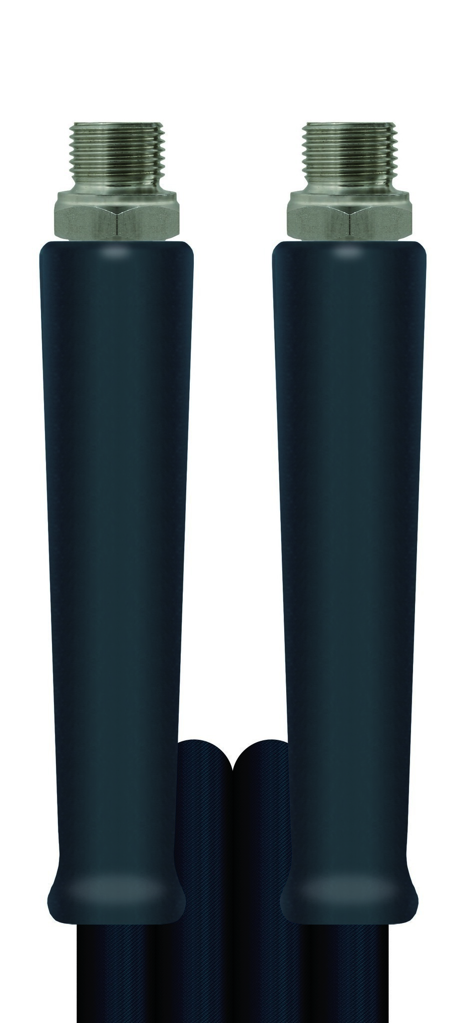 Hochdruckschlauch schwarz 10 m DN 12, 2SC, 1/2" AG