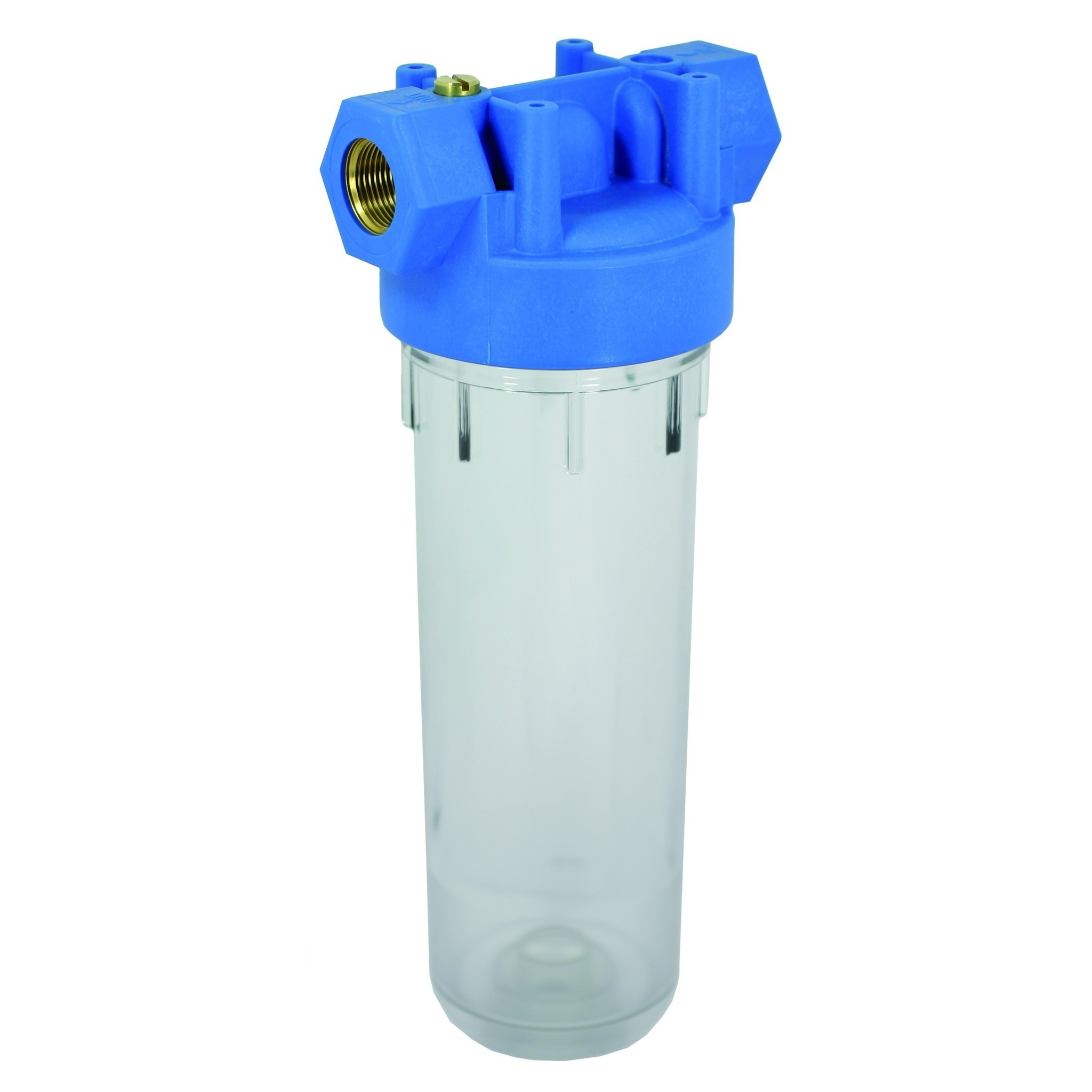 Wasserfilter Kunststoff 2-teilig, grün, 1" IG, ohne Filtereinsätze