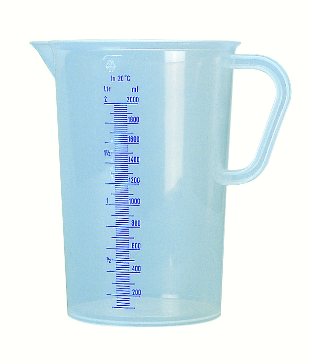 Kunststoffmessbecher Typ KB 3, 3 lt.