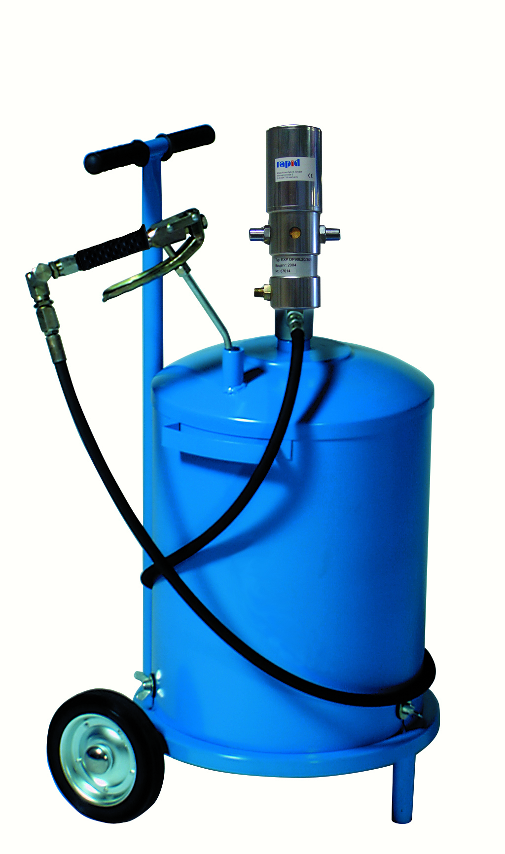 Abschmiergerät Modell 90 L 20/50 M, mit Schutzhaube